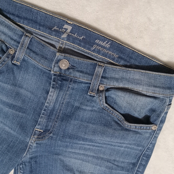 7 For All Mankind Skinny Fit Ankle Gwenevere Jeans size 32 - Picture 8 of 9